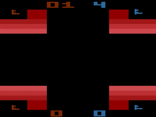 Warlords title screen for Atari 2600